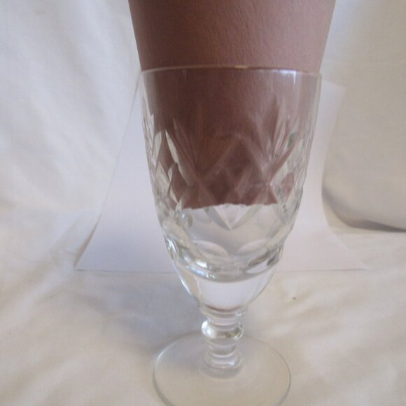 Webb Corbett Georgian Footed Water Goblet, 5 1/8" High, English Crystal  K200 - Picture 2 of 7